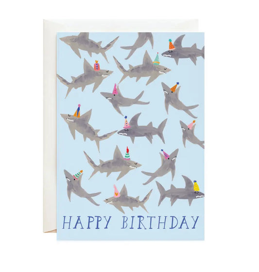 Happy Birthday Sharks Card